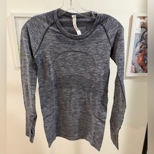 Lululemon Athletica Heathered Swiftly Long Sleeve Top